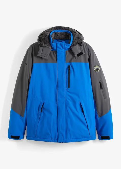 Vattentät skidjacka med mjukt fleecefoder, bonprix