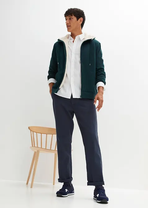 Munkjacka med värmande teddyfleecefoder, bonprix