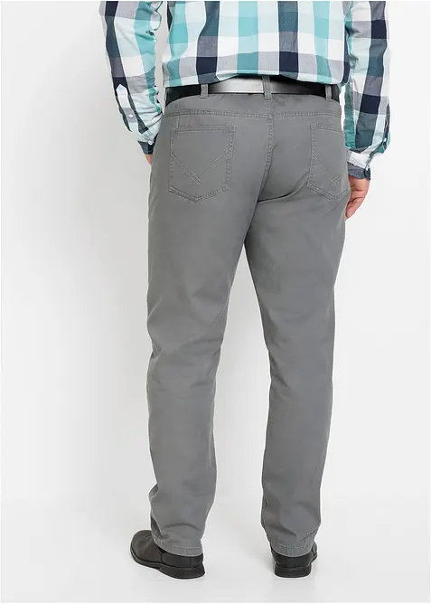 Byxa i twill av bomull, Regular Fit, Straight, bonprix