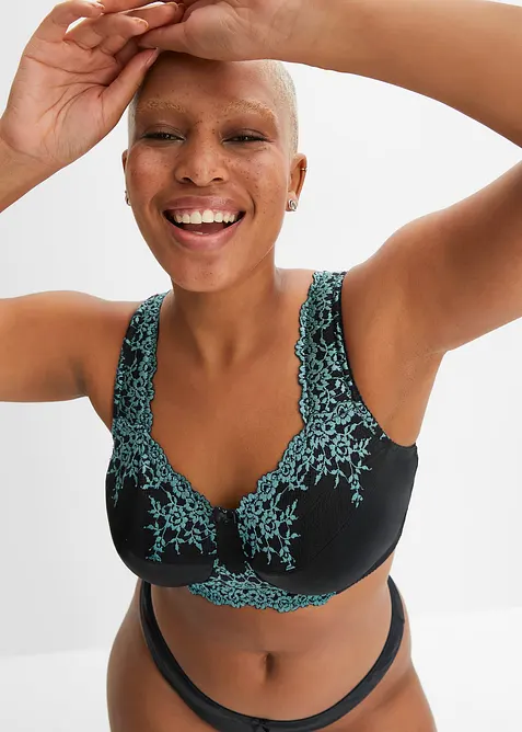 Avlastande BH utan bygel, med vadderade axelband, bonprix