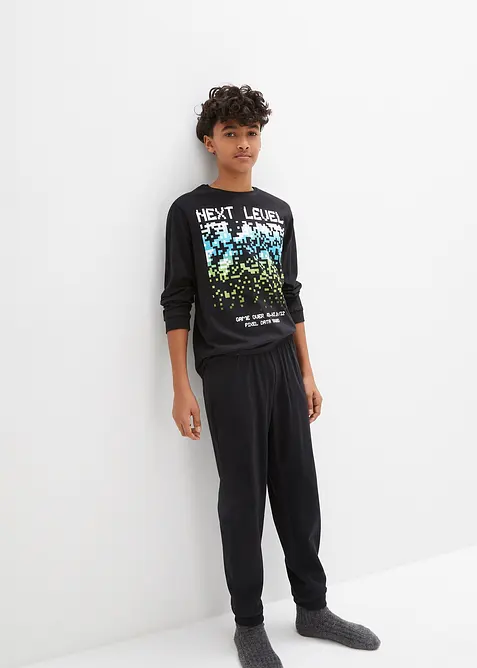 Pyjamas i bomull (2 delar), bonprix