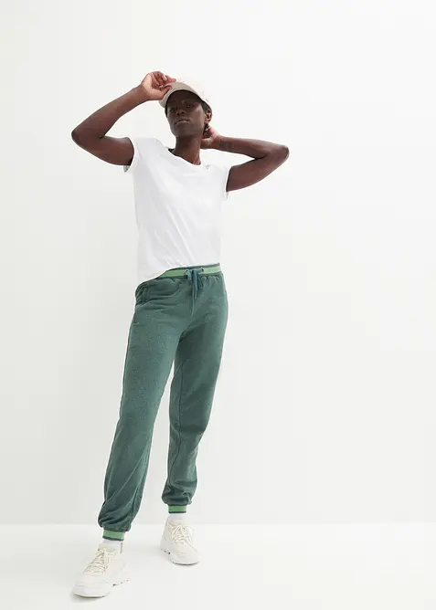 Svettisbyxa i bomullsmix (2-pack), bonprix