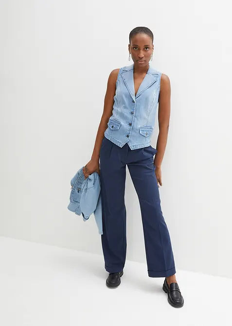 Stretchig jeansv&auml;st, bonprix