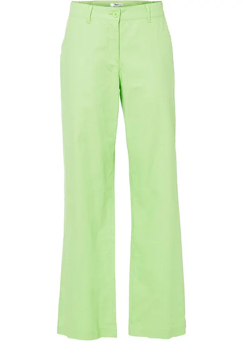 Vävd byxa i linne och bomull, bonprix