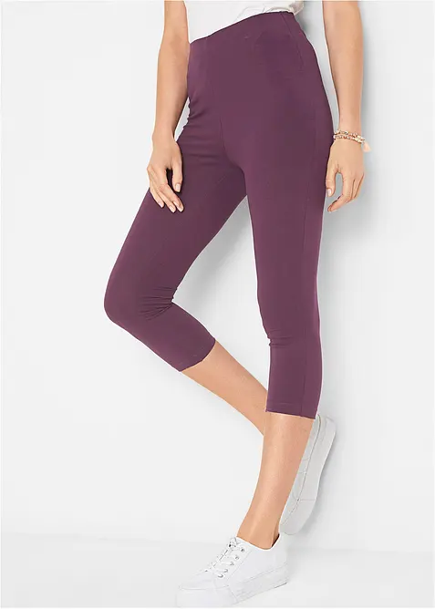 Caprileggings med bekv&auml;m midja, bonprix
