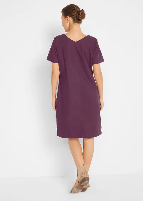 Miniklänning i linnemix, bonprix