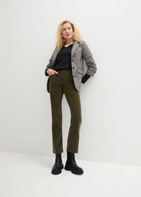 Figurn&auml;ra l&aring;ng&auml;rmad topp (2-pack), bonprix