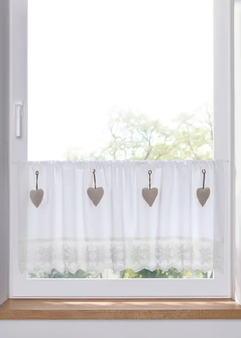 Cafégardin med hjärtan, bonprix