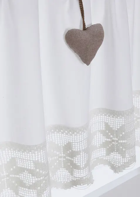 Cafégardin med hjärtan, bonprix