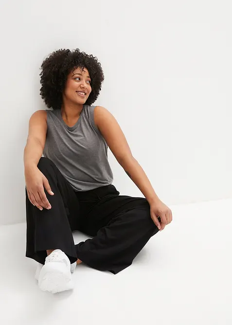 Vid joggingbyxa i bomull, bonprix