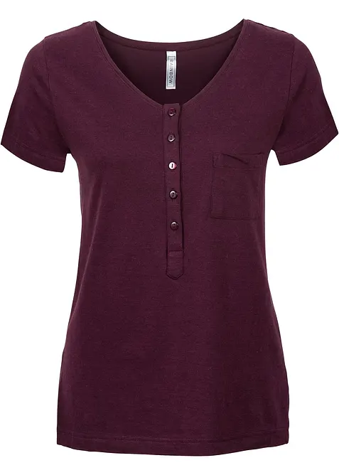 T-shirt i bomull och viskos, bonprix