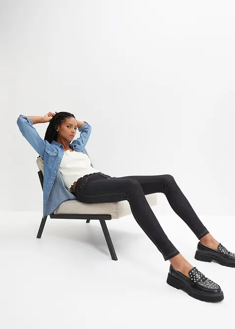 Leggings med jeanslook, bonprix