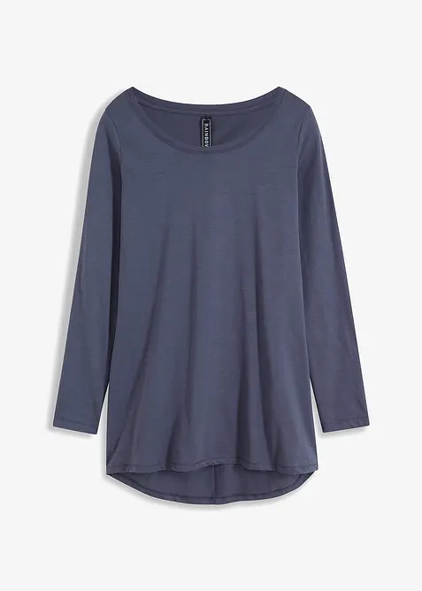 Långärmad topp av ren bomull, bonprix