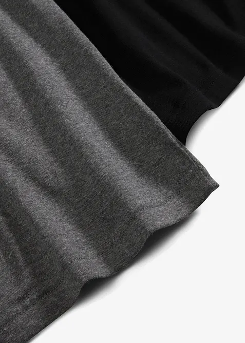 Linne av ren bomull och med smala axelband (2-pack), bonprix