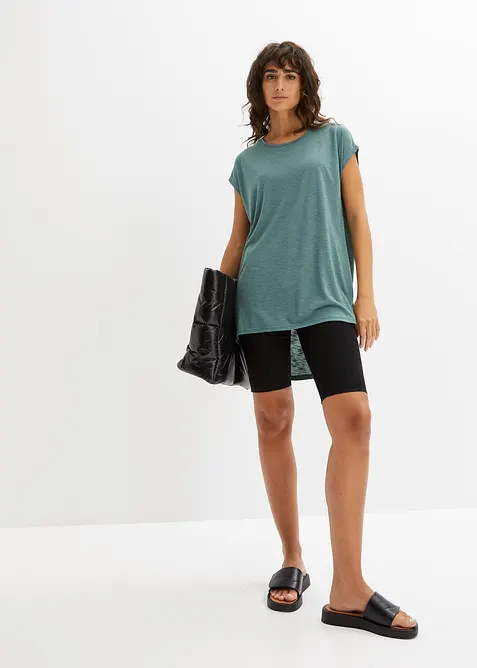 Lång topp med rundad nederkant, bonprix