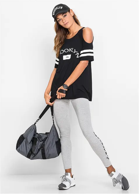 Topp med cut-outs i mjuk viskos, bonprix