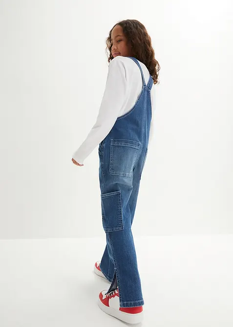 Snickarbyxa i denim, Mid Waist, bonprix