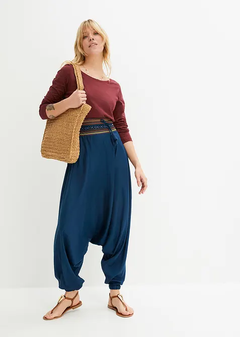 L&aring;ng&auml;rmad topp av ren bomull, bonprix