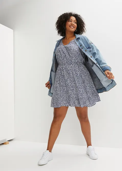 Minikl&auml;nning i h&aring;llbar viskos, bonprix