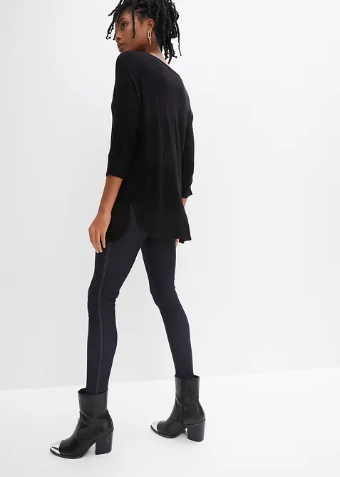 Finstickad tr&ouml;ja med 3/4-&auml;rm, bonprix