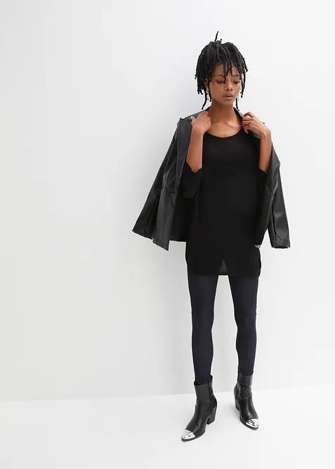 Finstickad tr&ouml;ja med 3/4-&auml;rm, bonprix