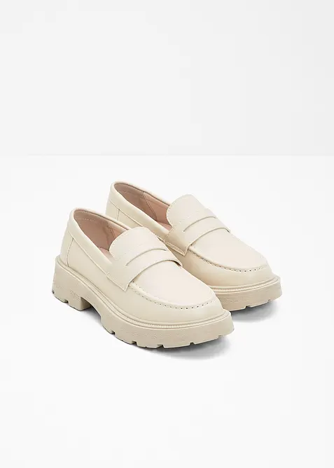 Kraftiga loafers med lätt sula, bonprix