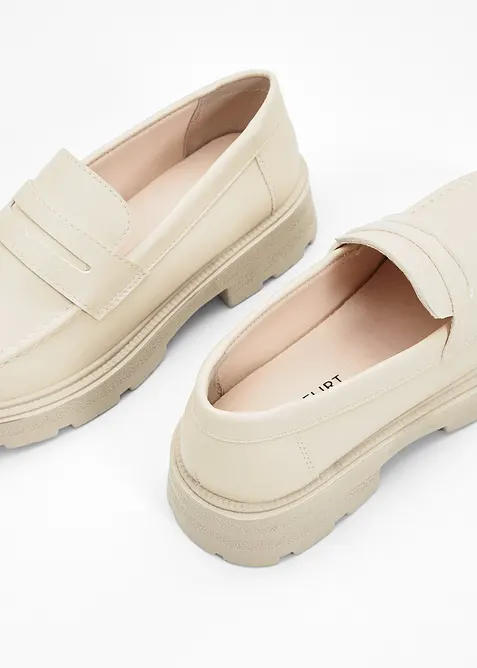 Kraftiga loafers med lätt sula, bonprix