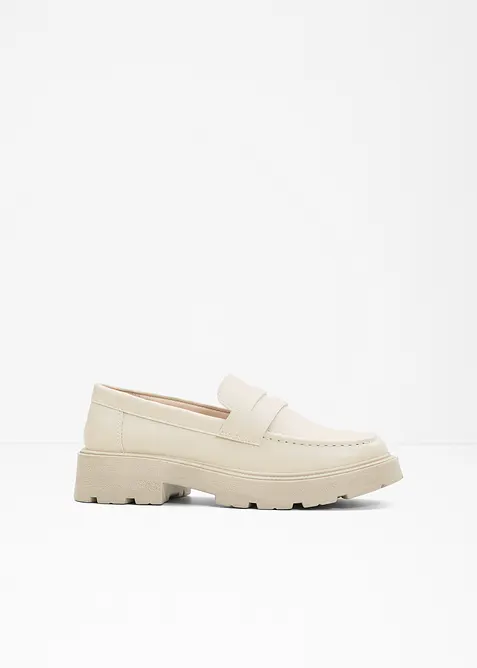Kraftiga loafers med lätt sula, bonprix