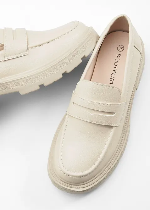 Kraftiga loafers med lätt sula, bonprix