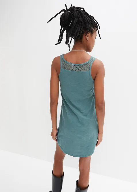 Trik&aring;kl&auml;nning i bomull med spets, bonprix