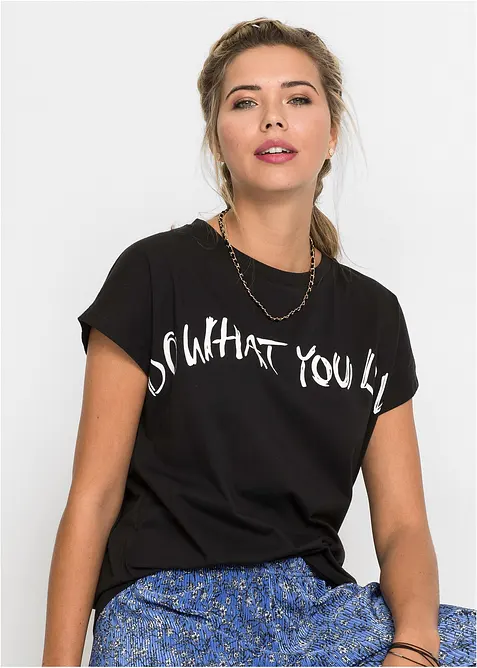 Oversizetopp av ren bomull, bonprix