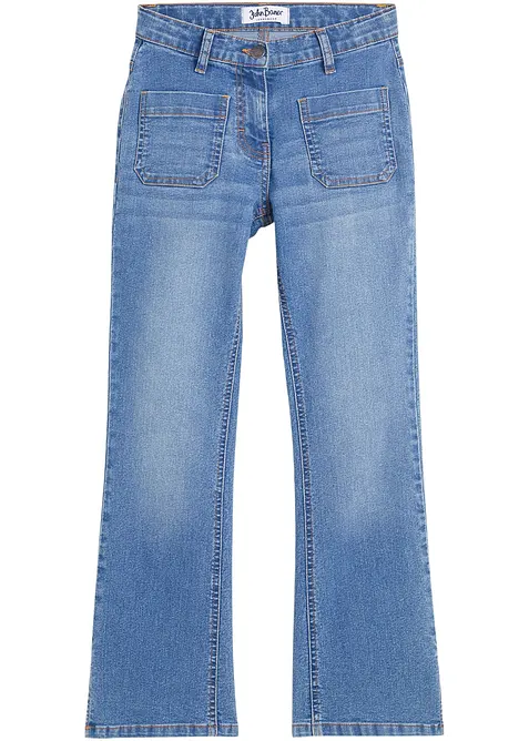 Bekväma jeans med utsvängda ben, bonprix