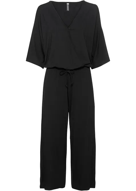 Jerseyjumpsuit i följsam viskos, bonprix