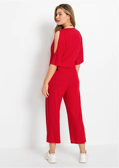 Jerseyjumpsuit i följsam viskos, bonprix