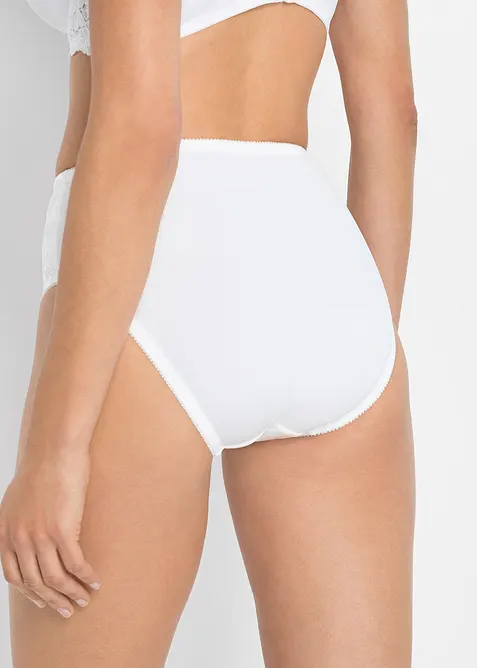 Maxitrosa med skir spets (2-pack), bonprix