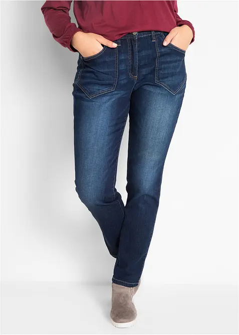 Straight Jeans High Waist, Stretch, bonprix