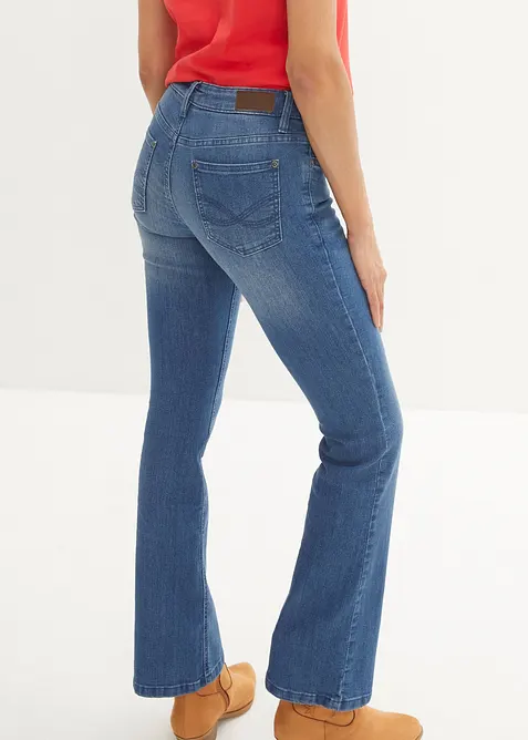 Stretch Bootcut Jeans Mid Waist, bonprix
