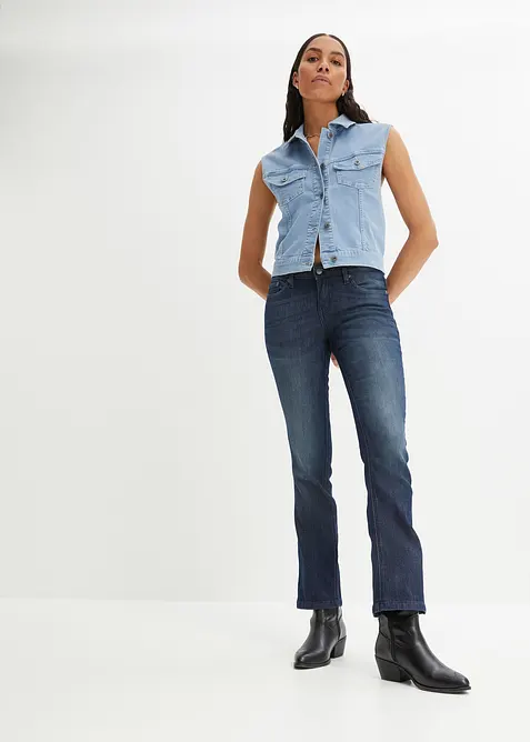 Stretch Bootcut Jeans Mid Waist, bonprix