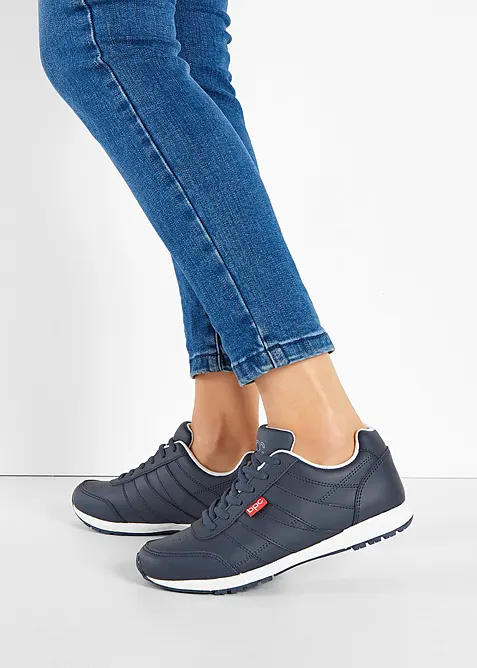 Sneakers i skinn, bonprix