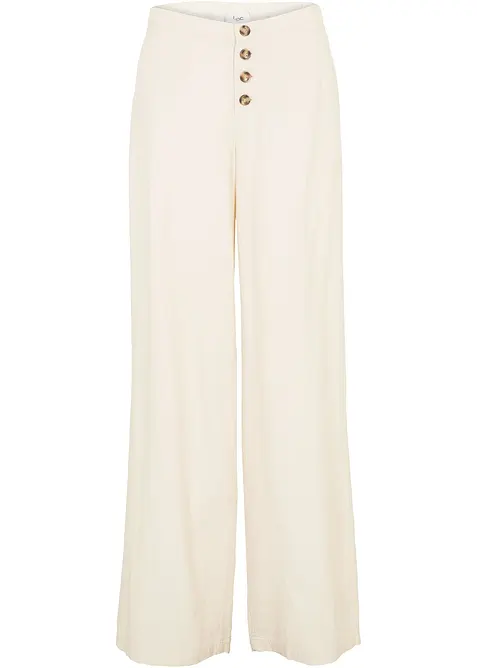 Palazzobyxa med linne, bonprix