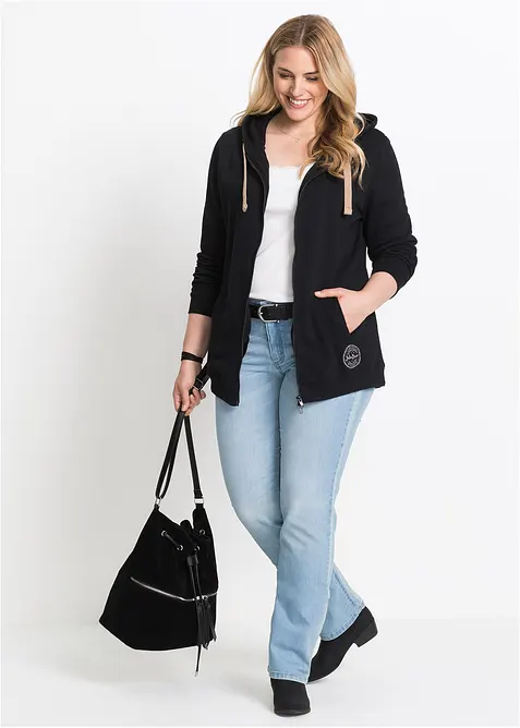 Bootcut Jeans Mid Waist, Comfort Stretch, bonprix