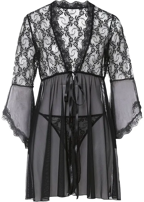 Kimono och stringtrosa (2 delar), bonprix