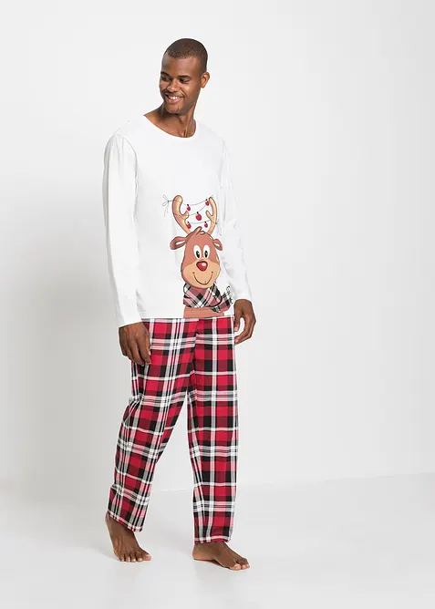 Långärmad pyjamas i ekologisk bomull, bonprix