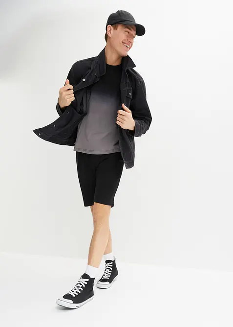 T-shirt och trikåbermudas (2 delar) i bomull, bonprix