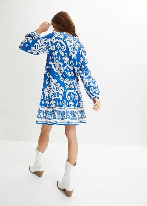 Tunikaklänning i följsam viskos, bonprix