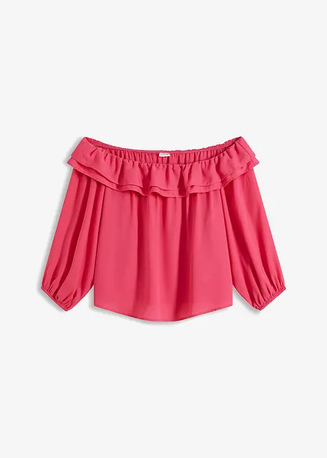 Singoallablus i &aring;tervunnen polyester, bonprix