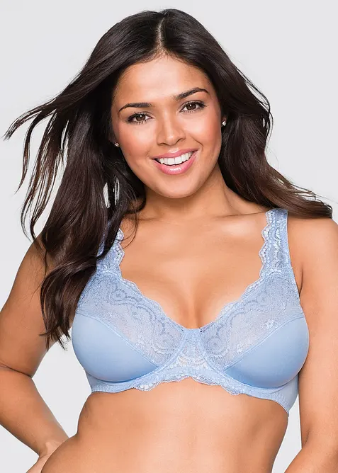 BH med bygel och fin spets (2-pack), bonprix