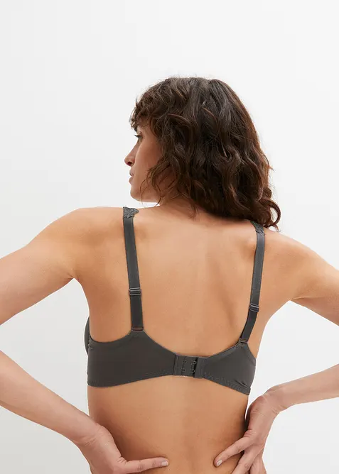 BH med bygel och fin spets (2-pack), bonprix