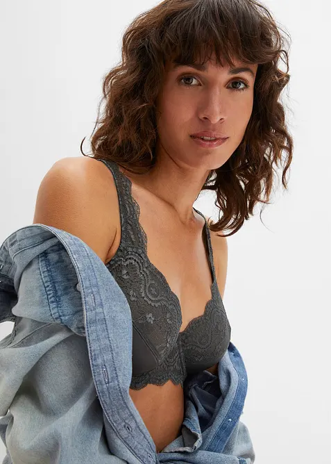 BH med bygel och fin spets (2-pack), bonprix