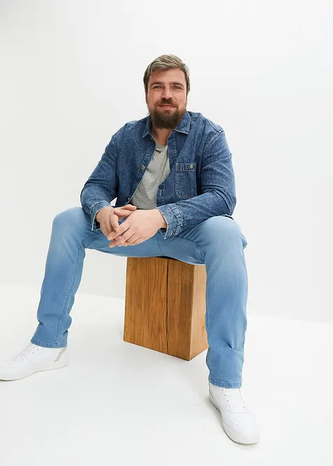 Slim Fit Stretch Jeans, Straight, bonprix